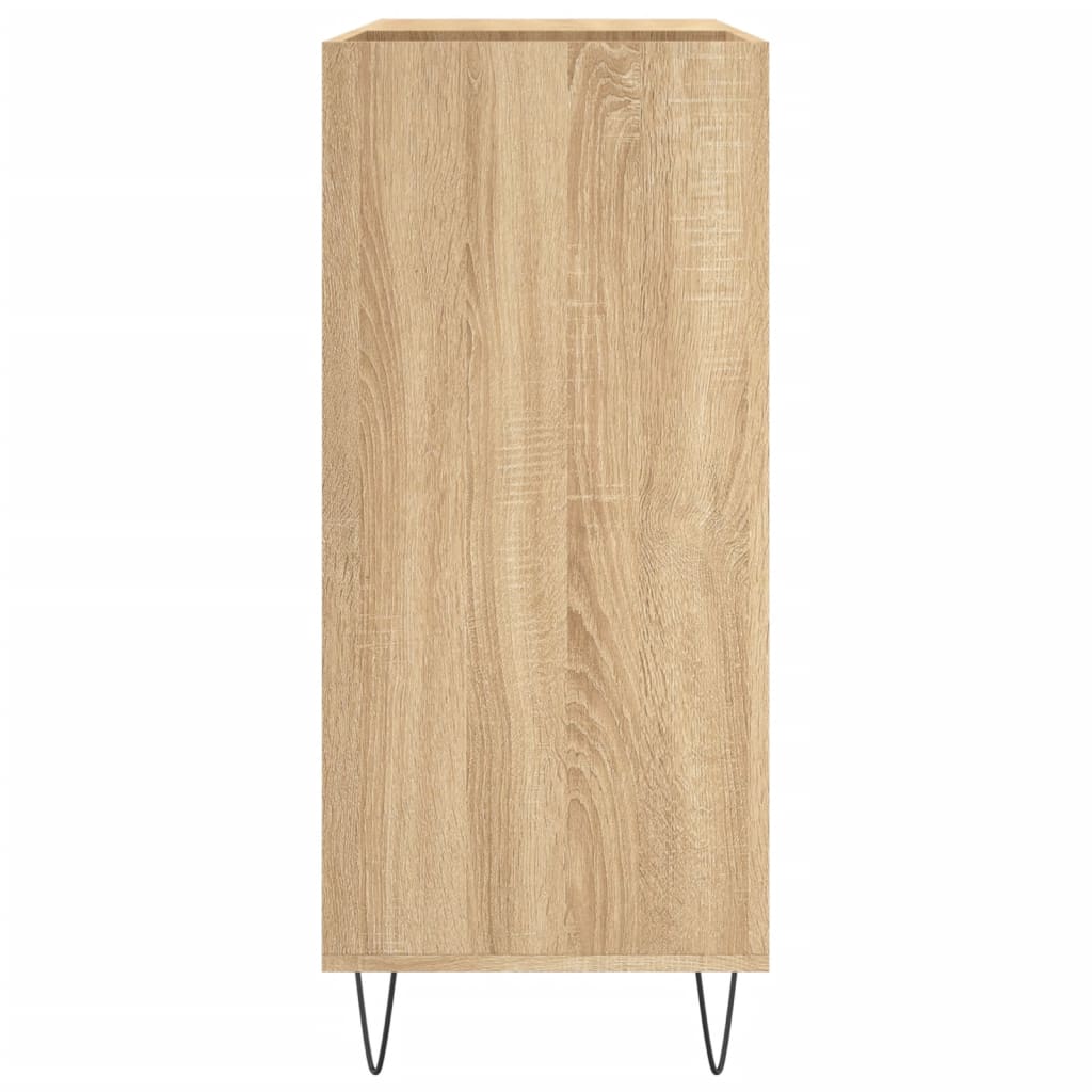 Hifi-Benk Sonoma Eik 84,5X38X89 Cm Konstruert Tre