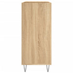 Hifi-Benk Sonoma Eik 84,5X38X89 Cm Konstruert Tre
