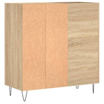 Hifi-Benk Sonoma Eik 84,5X38X89 Cm Konstruert Tre