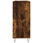Hifi-Benk Røkt Eik 84,5X38X89 Cm Konstruert Tre