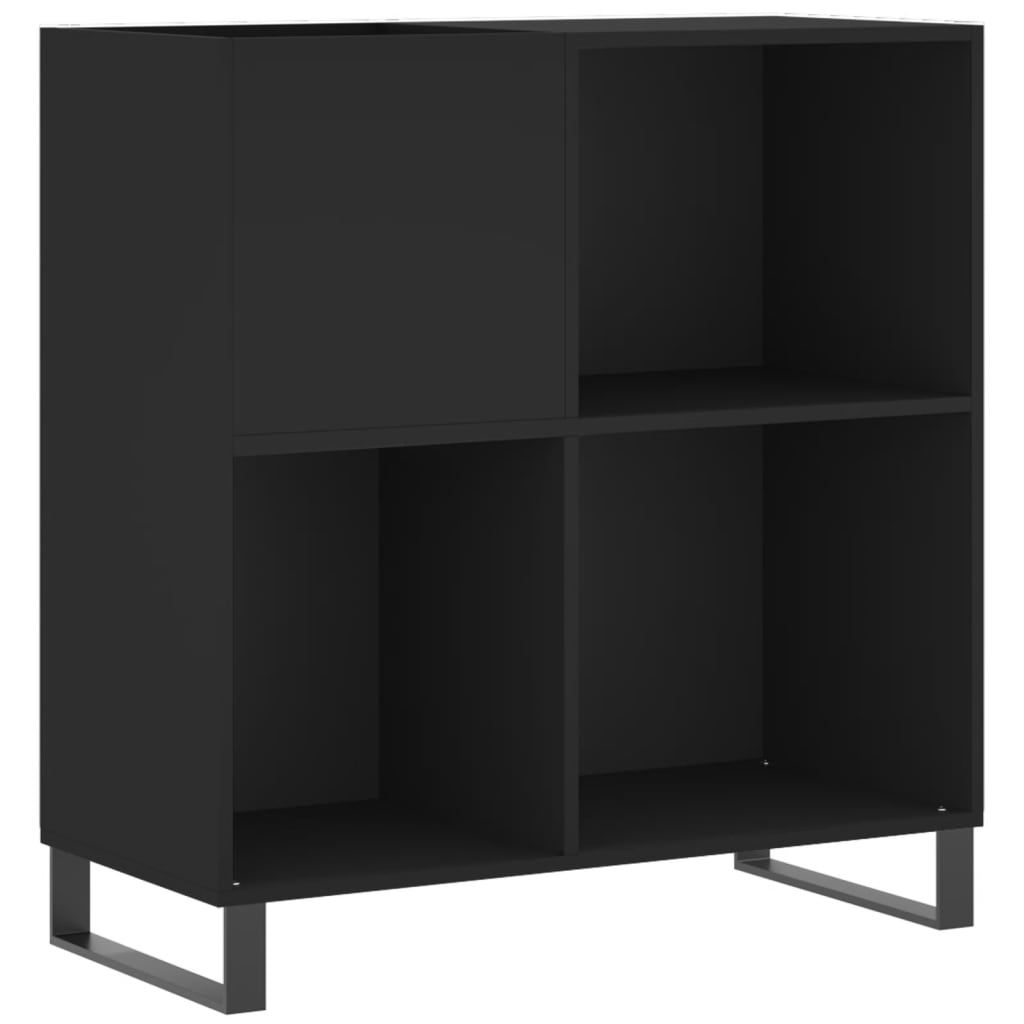 Hifi-Benk Svart 84,5X38X89 Cm Konstruert Tre