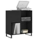 Hifi-Benk Svart 84,5X38X89 Cm Konstruert Tre