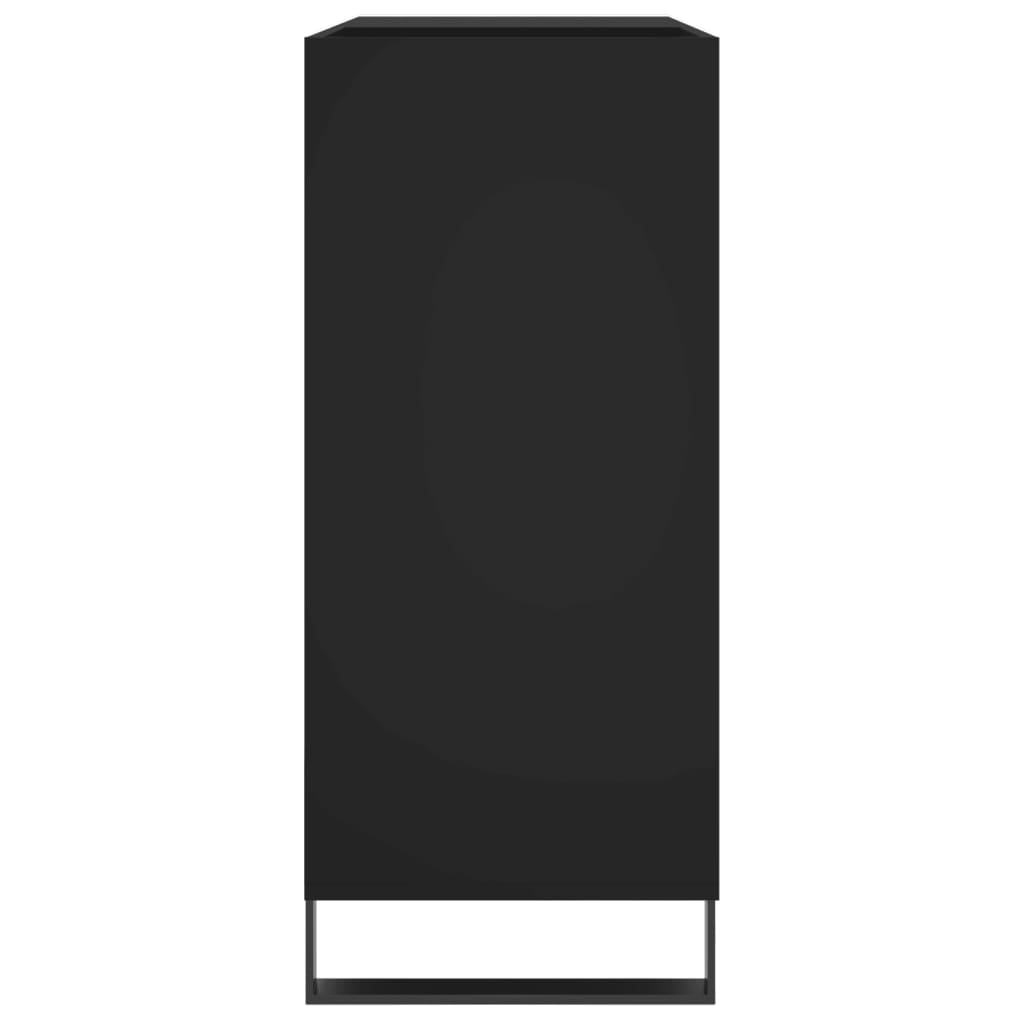 Hifi-Benk Svart 84,5X38X89 Cm Konstruert Tre
