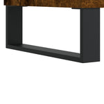 Hifi-Benk Røkt Eik 84,5X38X89 Cm Konstruert Tre