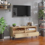 Tv-Benk Sonoma Eik 100X34,5X44,5 Cm Konstruert Tre