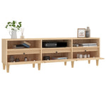 Tv-Benk Sonoma Eik 150X30X44,5 Cm Konstruert Tre