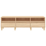 Tv-Benk Sonoma Eik 150X30X44,5 Cm Konstruert Tre