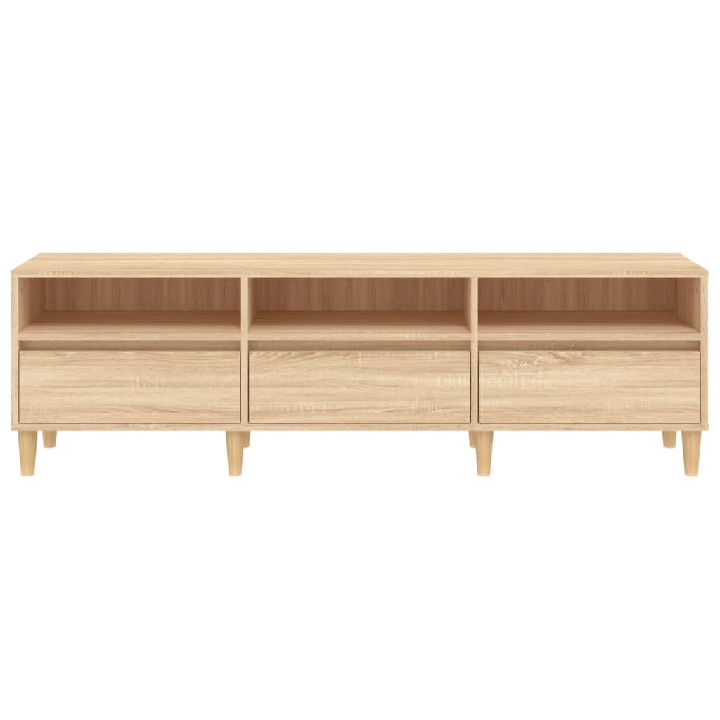 Tv-Benk Sonoma Eik 150X30X44,5 Cm Konstruert Tre
