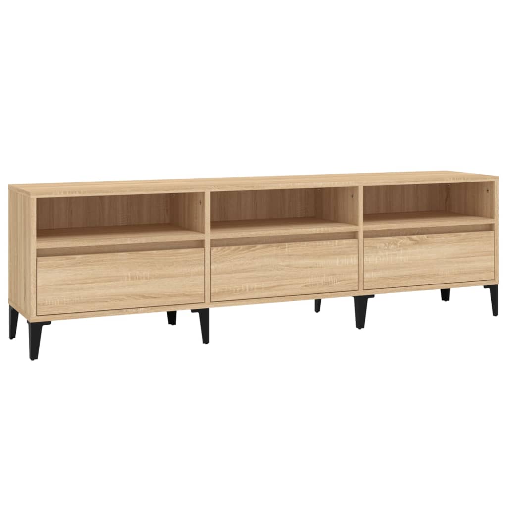 Tv-Benk Sonoma Eik 150X30X44,5 Cm Konstruert Tre