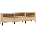 Tv-Benk Sonoma Eik 150X30X44,5 Cm Konstruert Tre