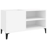 Hifi-Benk Hvit 84,5X38X48 Cm Konstruert Tre