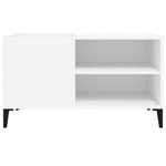 Hifi-Benk Hvit 84,5X38X48 Cm Konstruert Tre
