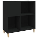 Hifi-Benk Svart 84,5X38X89 Cm Konstruert Tre