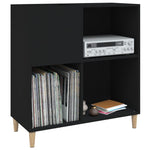 Hifi-Benk Svart 84,5X38X89 Cm Konstruert Tre