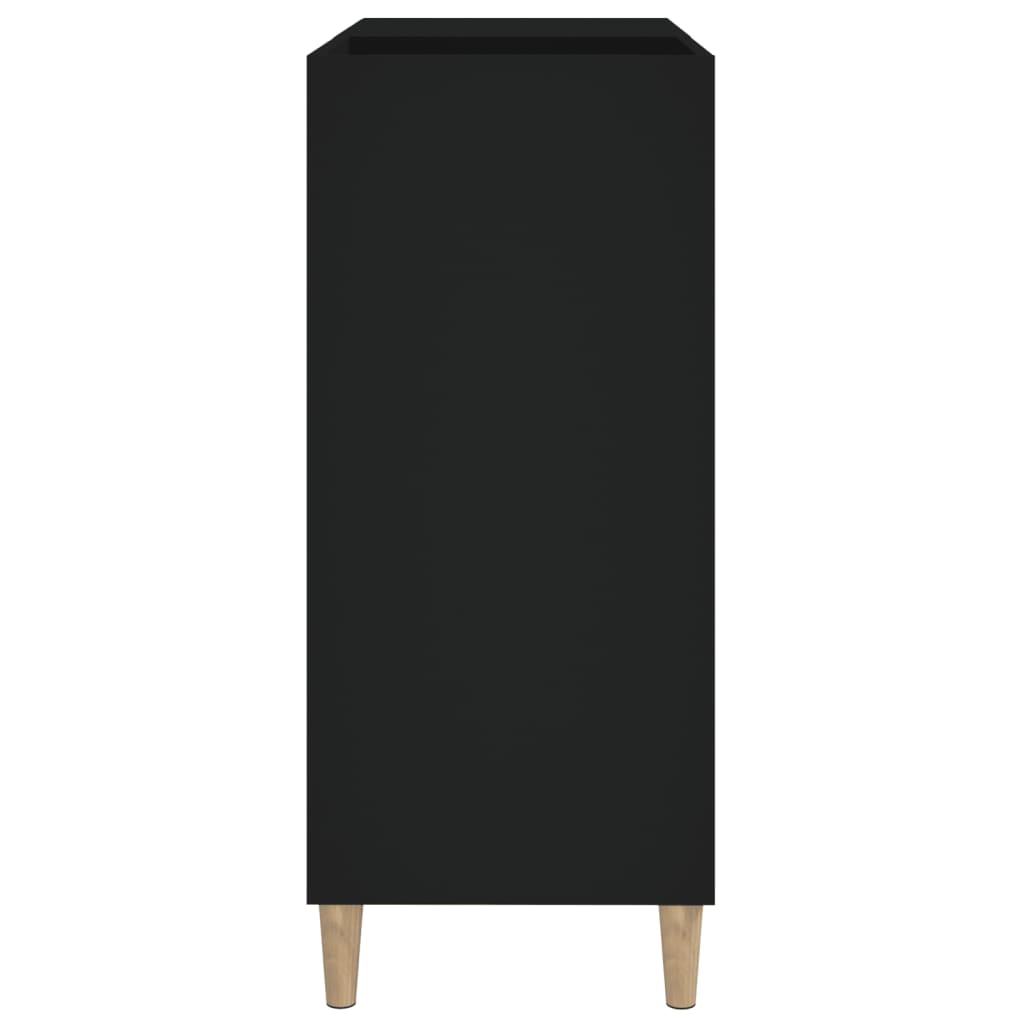 Hifi-Benk Svart 84,5X38X89 Cm Konstruert Tre