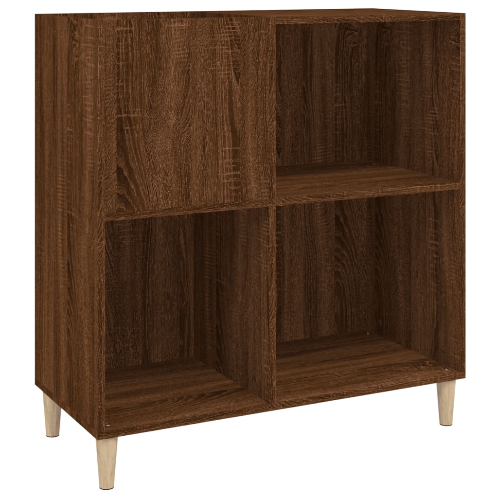 Hifi-Benk Brun Eik 84,5X38X89 Cm Konstruert Tre