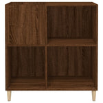 Hifi-Benk Brun Eik 84,5X38X89 Cm Konstruert Tre