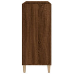 Hifi-Benk Brun Eik 84,5X38X89 Cm Konstruert Tre