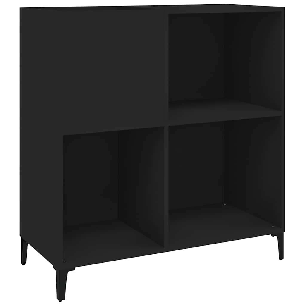 Hifi-Benk Svart 84,5X38X89 Cm Konstruert Tre
