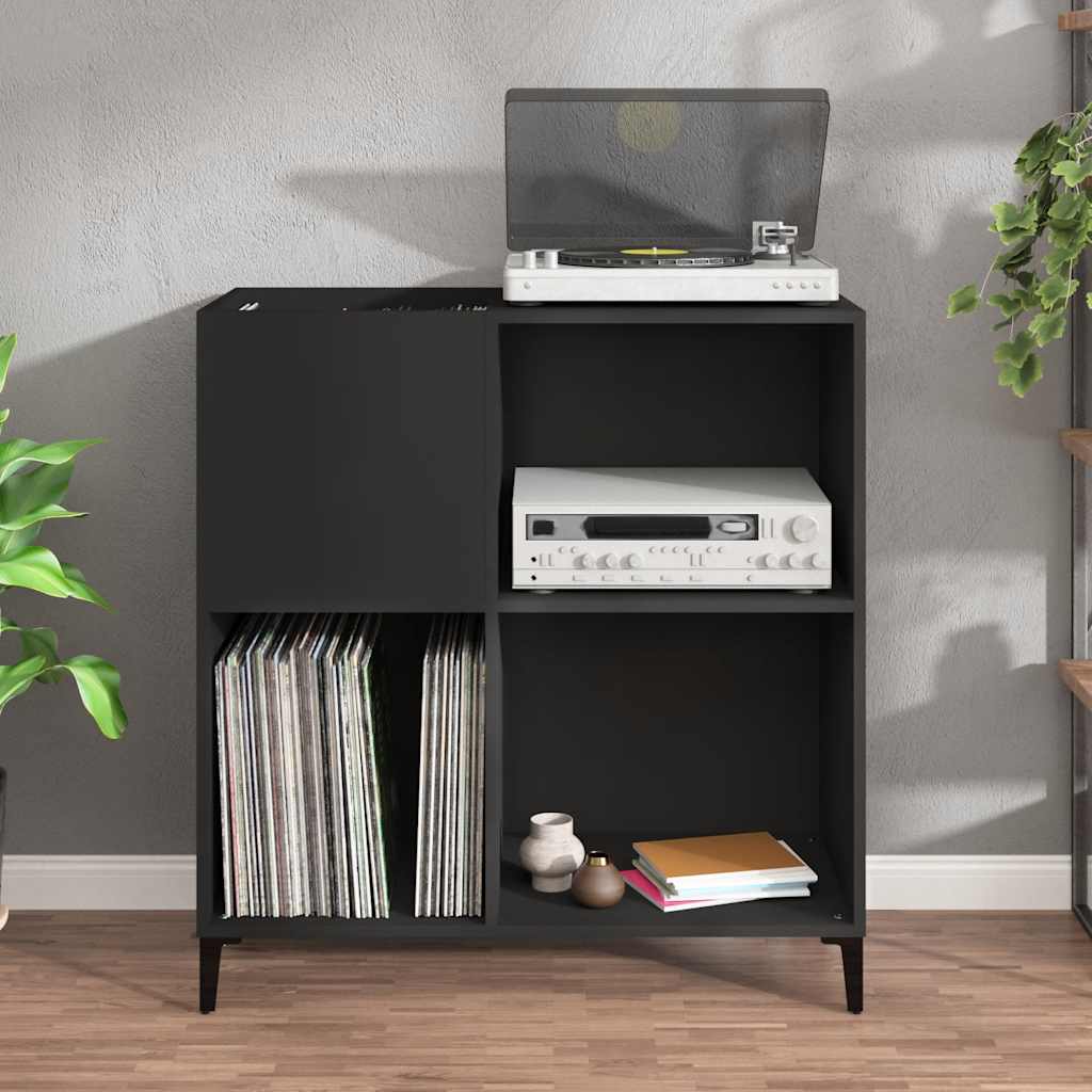 Hifi-Benk Svart 84,5X38X89 Cm Konstruert Tre