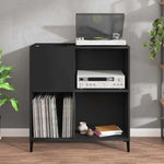 Hifi-Benk Svart 84,5X38X89 Cm Konstruert Tre