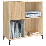 Hifi-Benk Sonoma Eik 84,5X38X89 Cm Konstruert Tre