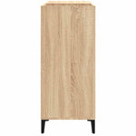 Hifi-Benk Sonoma Eik 84,5X38X89 Cm Konstruert Tre