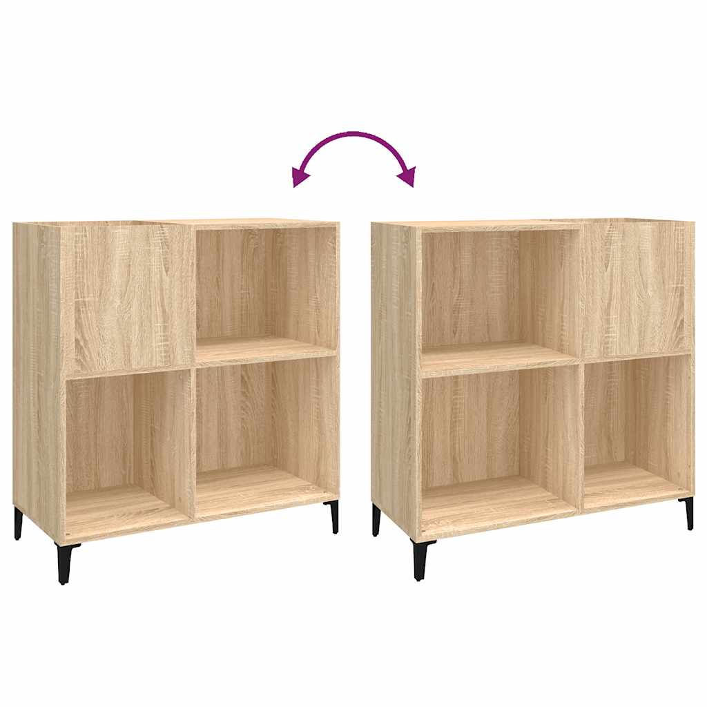 Hifi-Benk Sonoma Eik 84,5X38X89 Cm Konstruert Tre