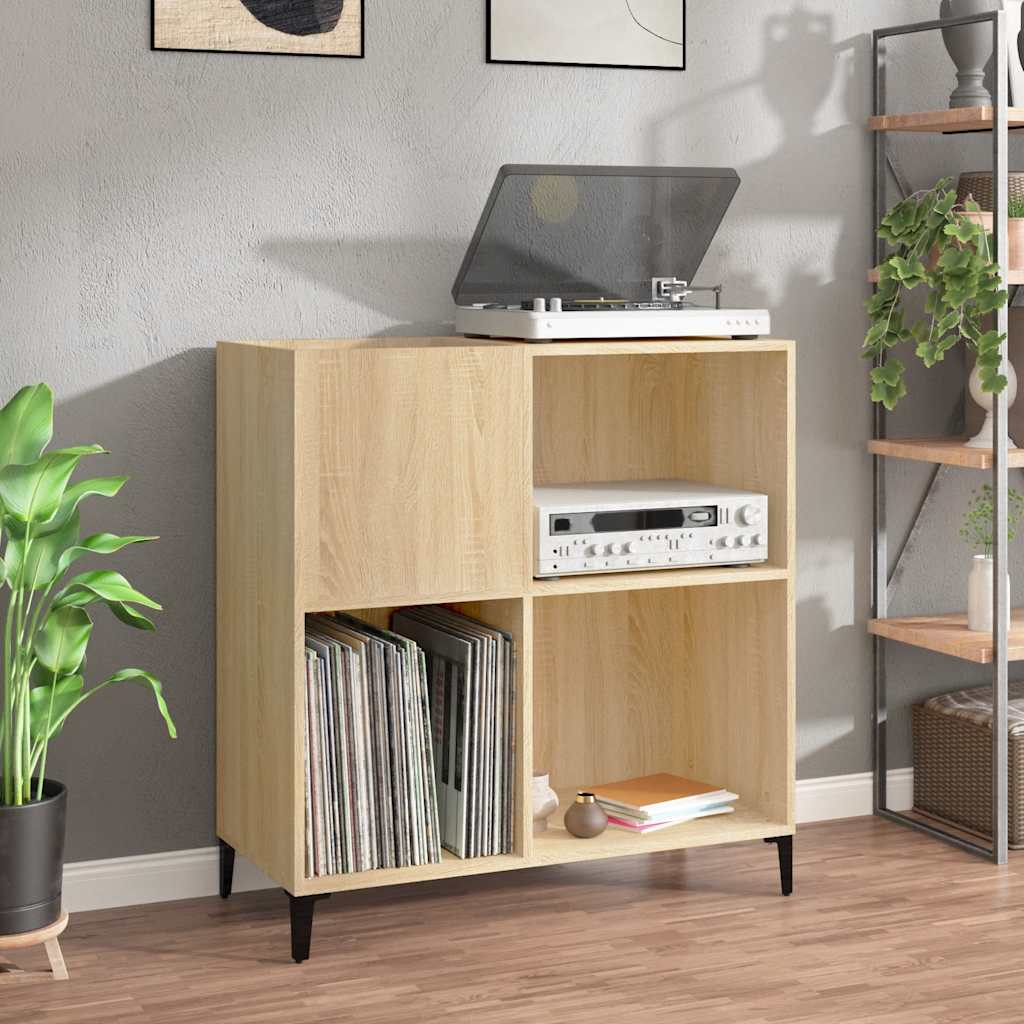 Hifi-Benk Sonoma Eik 84,5X38X89 Cm Konstruert Tre
