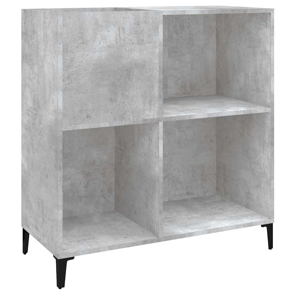 Hifi-Benk Betonggrå 84,5X38X89 Cm Konstruert Tre