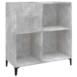 Hifi-Benk Betonggrå 84,5X38X89 Cm Konstruert Tre