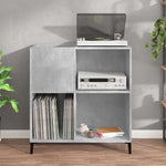Hifi-Benk Betonggrå 84,5X38X89 Cm Konstruert Tre