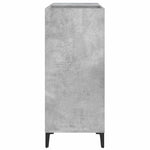 Hifi-Benk Betonggrå 84,5X38X89 Cm Konstruert Tre