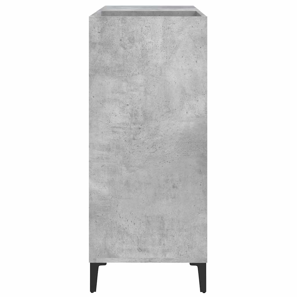 Hifi-Benk Betonggrå 84,5X38X89 Cm Konstruert Tre