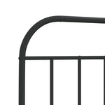 Sengeramme I Metall Med Hode- Og Fotgavl Svart 90X200 Cm