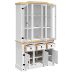 Highboard Corona Hvit 112X43X196 Cm Heltre Meksikansk Furu