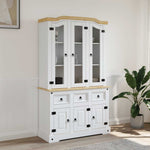 Highboard Corona Hvit 112X43X196 Cm Heltre Meksikansk Furu