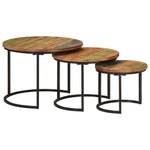 Stablebord 3 Stk Gjenvunnet Heltre