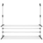 Tørkestativ For Balkong 89X25X(60-95) Cm Aluminium