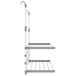 Tørkestativ For Balkong 89X25X(60-95) Cm Aluminium