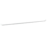 Gardinstenger 2 Stk Hvit Og Sølv 90-130 Cm Aluminium