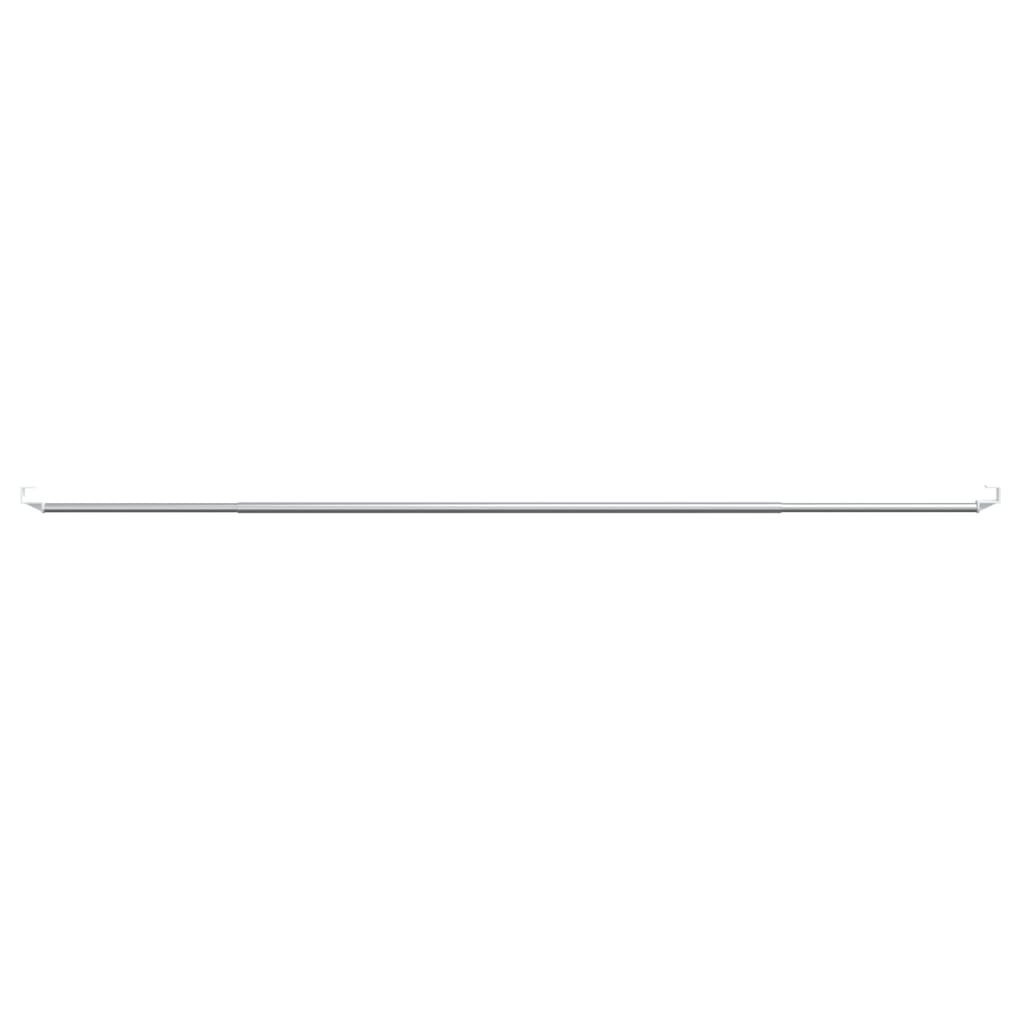 Gardinstenger 2 Stk Hvit Og Sølv 90-130 Cm Aluminium