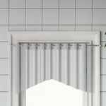 Gardinstenger 2 Stk Hvit Og Sølv 90-130 Cm Aluminium
