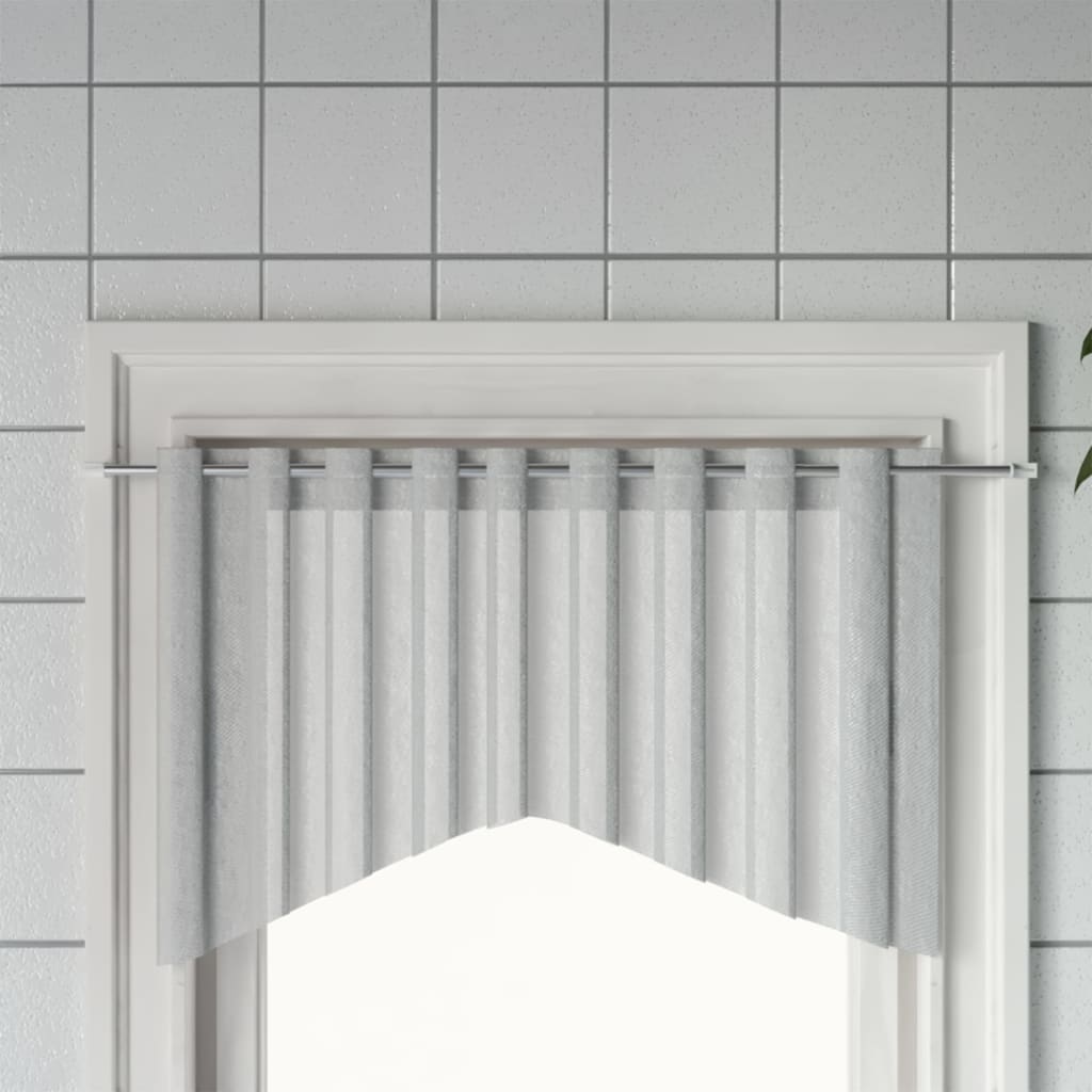 Gardinstenger 2 Stk Hvit Og Sølv 90-130 Cm Aluminium