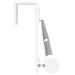 Gardinstenger 2 Stk Hvit Og Sølv 60-105 Cm Aluminium
