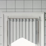 Gardinstenger 2 Stk Hvit Og Sølv 60-105 Cm Aluminium