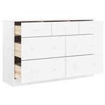 Kommode Alta Hvit 112X35X73 Cm Heltre Furu
