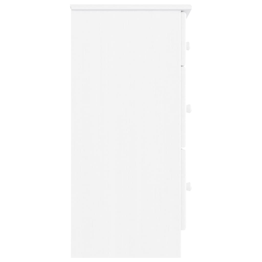 Kommode Alta Hvit 112X35X73 Cm Heltre Furu