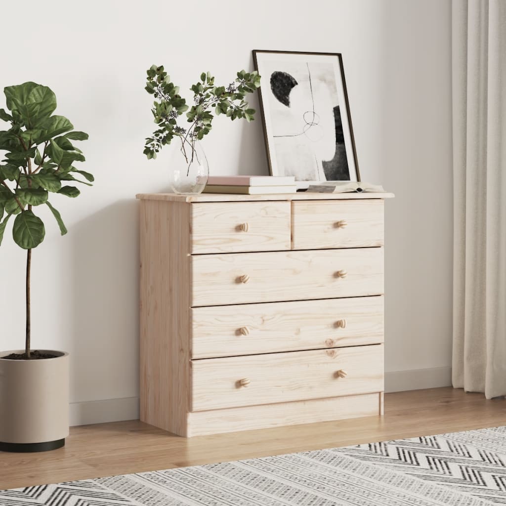 Kommode Alta 77X35X73 Cm Heltre Furu
