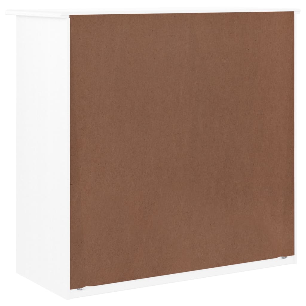 Kommode Alta Hvit 77X35X73 Cm Heltre Furu